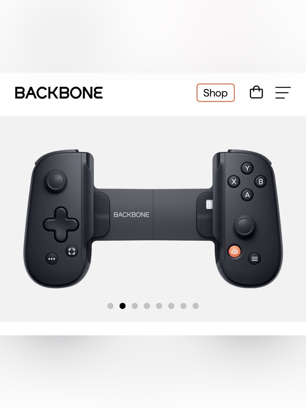 Backbone Compact Black Mobile Gaming Controller